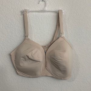 Motherhood maternity cream colored nursing bra NWT
